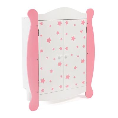 Poppen Kledingkastje - Pink Stars