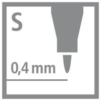 STABILO OHPen universal, OHP-marker, permanent, superfijn 0,4 mm, zwart - thumbnail
