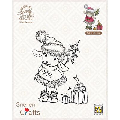 Nellie's Choice • little lammy clear stamps happy with presents