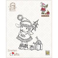 Nellie's Choice • little lammy clear stamps happy with presents - thumbnail