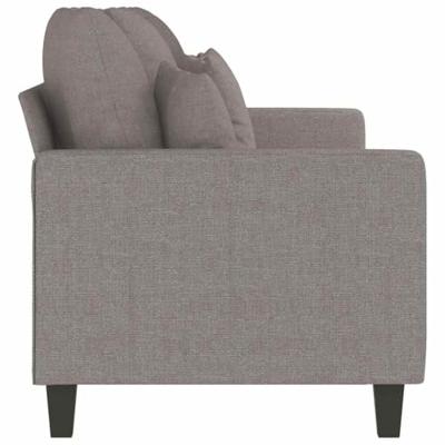 Driezitsbank 180 cm stof taupe