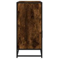 Dressoir 100x35x76 cm bewerkt hout gerookt eikenkleurig - thumbnail