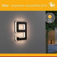 Paulmann 79850 4000870798508 Huisnummerlamp op zonne-energie Energielabel: A (A - G) 0.20 W Warmwit Zwart - thumbnail