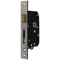 Nemef 4109 Veiligheidsdeurslot | SKG** | DM50mm | PC55mm | krukgat 8mm | voorplaat RVS 25x174mm rechthoekig | sluitplaat P 4109/17 | DR 2+4/1+3 - - thumbnail