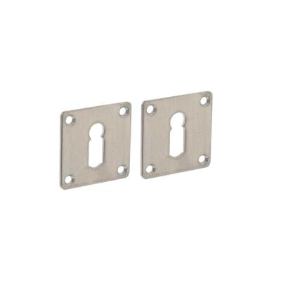 Sleutelrozetten 42x42x2mm rvs