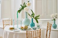 Pip Studio Vaas Metaal Medium Blauw 19x33cm - thumbnail