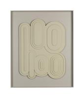 Zuiver Wanddecoratie 'August' 64 x 52cm, kleur Bruin - thumbnail