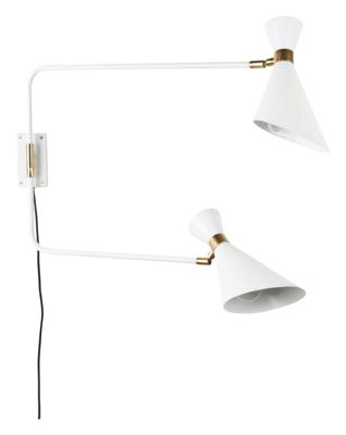 Zuiver Wandlamp 'Double' 2-lamps, kleur Wit