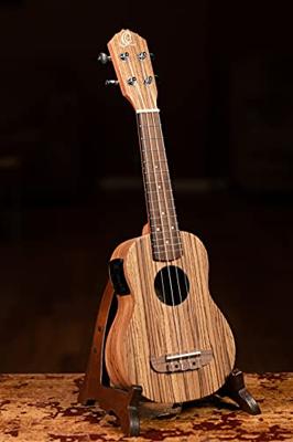 Ortega RFU10ZE Timber Series Natural E/A sopraan ukelele met gigbag