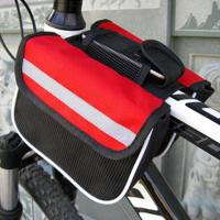 Fiets telefoon tassen Mountain Road fiets voorste hoofd tas zadeltas (rood) - thumbnail