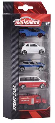 Majorette street cars auto's, 5st.