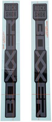ROCKSHOX decor set decal set rs grey/matt black sliders