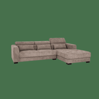 Tower Living 3-zits Loungebank 'Brighton' Rechts, kleur Taupe - thumbnail