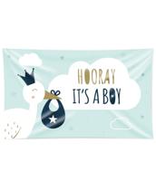 Paperdreams xxl vlag - newborn baby boy - thumbnail