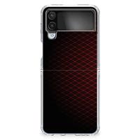 Samsung Galaxy Z Flip 4 | TPU bumper | Geruit Rood - thumbnail