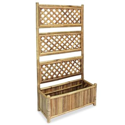 VidaXL Plantenbak verhoogd met rek 70 cm bamboe