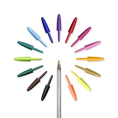 Bic balpen Cristal Multicolour, etui van 15 stuks in geassorteerde kleuren - thumbnail