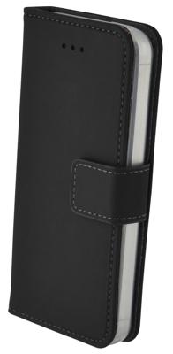 Premium Wallet TPU Case Apple iPhone 5 - Smartphonehoesje - Booktype - PU leer - inclusief pashouder - zwart