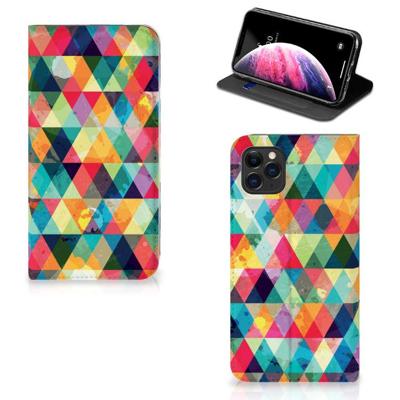 Apple iPhone 11 Pro Max | Hoesje met Magneet | Geruit Apple iPhone 11 Pro Max | Hoesje met Magneet | Geruit