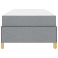 Boxspring bed Anders Zwart en Bruin en Wit 80 x 200 cm Stof - thumbnail