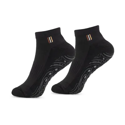 BAHE STUDIO GRIPPY ANKLE SOCKS ANTHRACITE