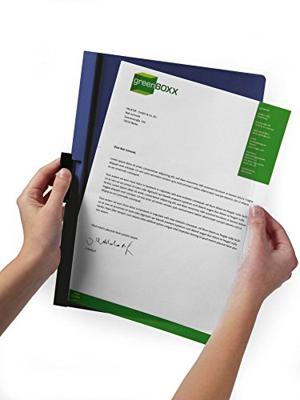 Documenthouder Durable Duraclip 60 Transparant Donkerblauw A4