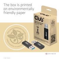 club3D CAC-1525 USB-adapter USB 3.2 Gen1 (USB 3.0 / USB 3.1 Gen1) USB-A stekker, USB-C bus Zwart - thumbnail