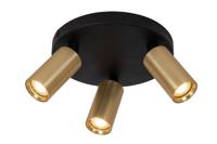 Lucide RITMO - Plafondspot - Ø 18 cm - 3xGU10 (MR11) - Mat Goud / Messing - thumbnail