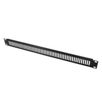LogiLink PN111B 19 inch Afdekking voor patchkast 1 HE Geperforeerd Zwart - thumbnail