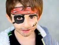 Namaki Kinder schmink - piraat & lieveheersbeestje - 3 kleuren - thumbnail