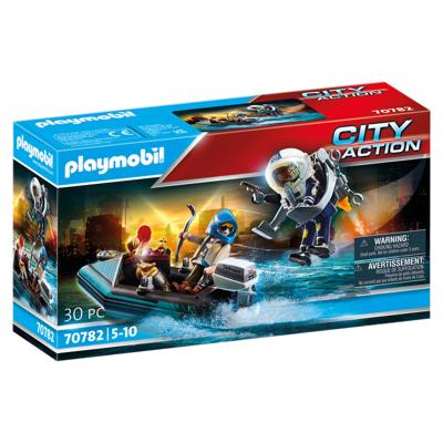 Playmobill® City Action 70782 politiejetpack arrestatie van de kunstdief Playmobill® City Action 70782 politiejetpack arrestatie van de kunstdief