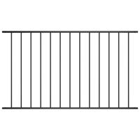 VidaXL Hekpaneel 1,7x0,75 m gepoedercoat staal zwart - thumbnail