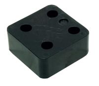 Gebr. Bodegraven drukplaten - zonder sleuf - 30 mm - kunststof - zwart - thumbnail