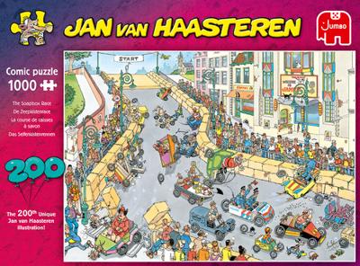 Jan van Haasteren - De Zeepkistenrace Puzzel 1000 Stukjes - thumbnail