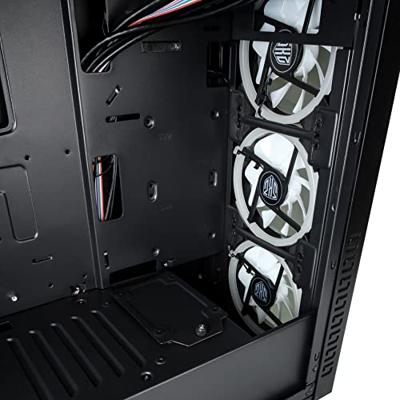 Kolink HORIZON Midi-tower PC-behuizing Zwart, RGB 4 voorgeïnstalleerde ventilators, Zijvenster, Stoffilter