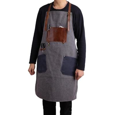Retro stijl katoen Canvas ambachtsman werk Aprons(Grey) Retro stijl katoen Canvas ambachtsman werk Aprons(Grey)