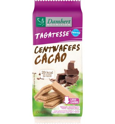 Damhert Centwafers chocolade low carb 150 Gram