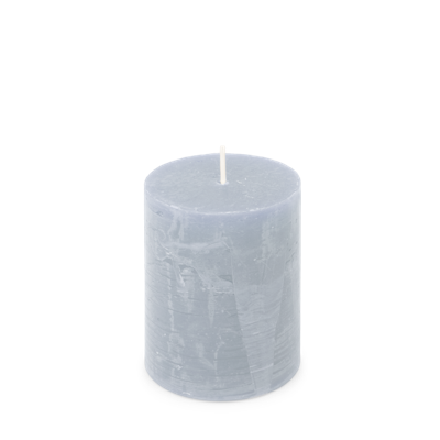 Kaars rustiek 70/95 mm lichtblauw Spaas - Spaas