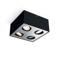 Philips Spot Box 4 lichts zwart - thumbnail