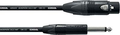 Cordial CPM 5 FP Neutrik verloopkabel 1x XLR female naar 1x jack mono 5m