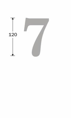 Huisnummer Roman 120mm-7 MGO