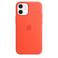 Apple Silicone MagSafe Case iPhone 12 Mini Electric Orange - thumbnail