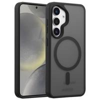Accezz Rugged Frosted MagSafe Backcover voor Samsung Galaxy S25 Telefoonhoesje Zwart - thumbnail