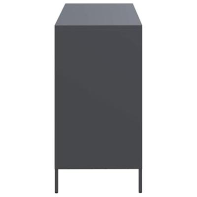 Dressoir 101,5x39x73,5 cm koudgewalst staal antracietkleurig Dressoir 101,5x39x73,5 cm koudgewalst staal antracietkleurig