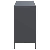 Dressoir 101,5x39x73,5 cm koudgewalst staal antracietkleurig - thumbnail