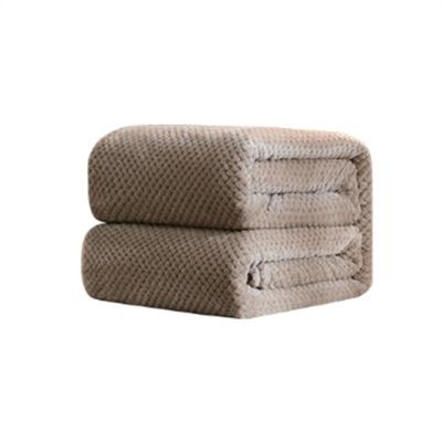 Verdiken effen kleur mesh ananas Flanel deken koraal fleece airconditioning sofa cover winter warme lakens gemakkelijk wassen Faux Fur dekens grootte