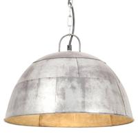 Hanglamp industrieel vintage rond 25 W E27 41 cm zilverkleurig - thumbnail