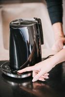 Melitta 1026-14 Look Aqua DeLuxe Waterkoker 1.7L 2400W Zwart/RVS - thumbnail