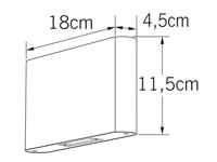Konstsmide Chieri 7854-370 LED-buitenlamp (wand) Energielabel: G (A - G) 12 W Antraciet - thumbnail