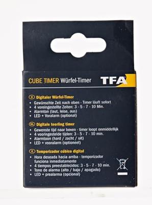TFA Dostmann Timer Cube Timer Zwart Digitaal